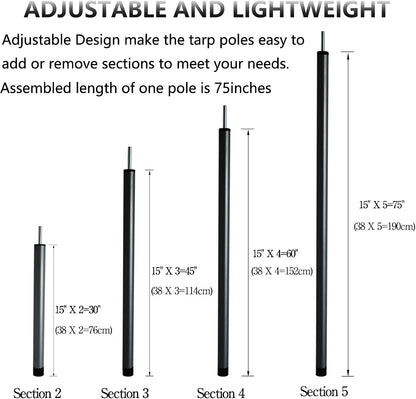 Adjustable Tarp Poles