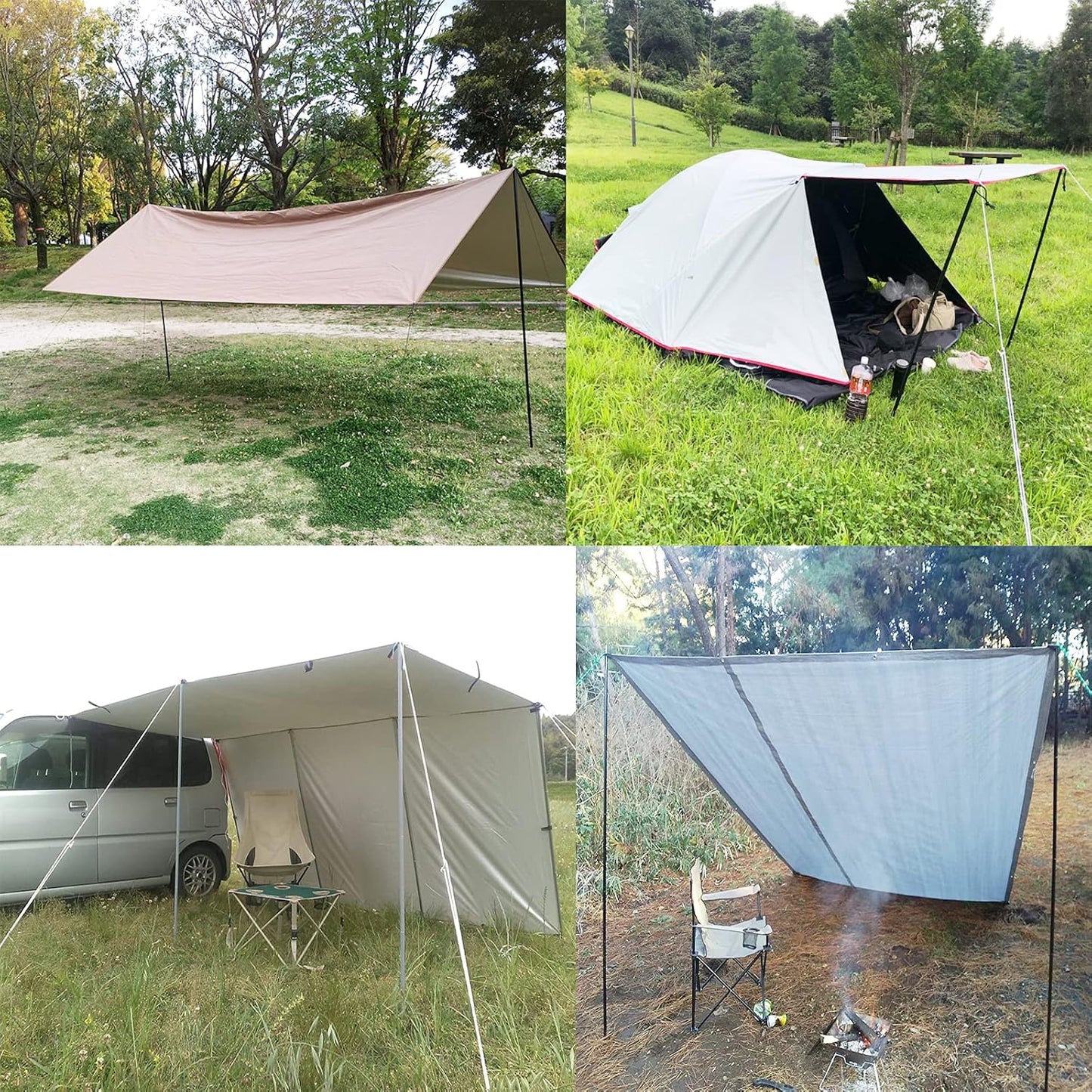 Adjustable Tarp Poles